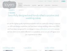 Tablet Screenshot of layersweddingcakes.com